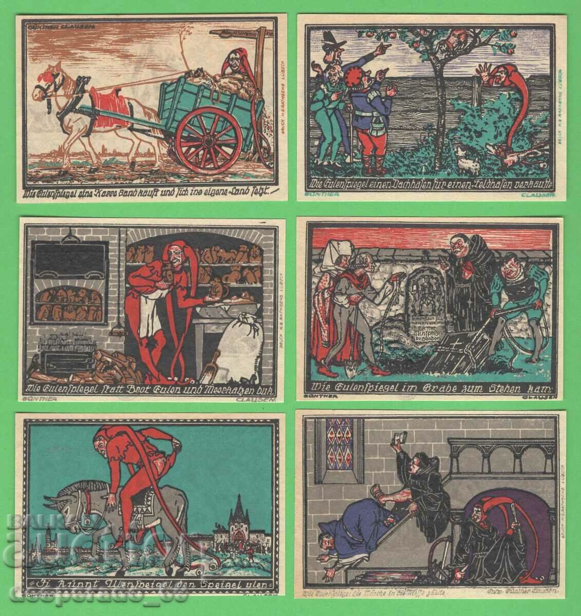 Auction (¯`'•.¸NOTGELD (town of Kneitlingen) 1921 UNC -12 pcs. banknotes ¯) Auction (¯`'•.¸NOTGELD (town of Kneitlingen) 1921 UNC -12 pcs. banknotes ¯)