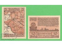 (¯`'•.¸NOTGELD (orașul Leobschütz) 1922 UNC -2 buc. bancnote '´¯)
