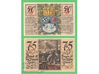 (¯`'•.¸NOTGELD (orașul Rotenburg) 1921 UNC -2 buc. bancnote •'´¯)