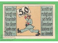 (¯`'•.¸NOTGELD (oraș. Schmölln) 1921 UNC- -50 pfennig¸.•'´¯)