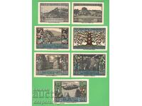 (¯`'•.¸NOTGELD (city Schwarzburg) 1922 UNC -7 pcs. banknotes ´¯)