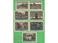 (¯`'•.¸NOTGELD (гр. Schwarzburg) 1922 UNC -7 бр.банкноти ´¯)
