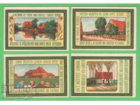 (¯`'•.¸NOTGELD (City of Siedenburg) 1921 UNC -4 pcs. banknotes '´¯)
