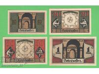 (¯`'•.¸NOTGELD (city Solnhofen) 1921 UNC -4 pcs. banknotes •'´¯)