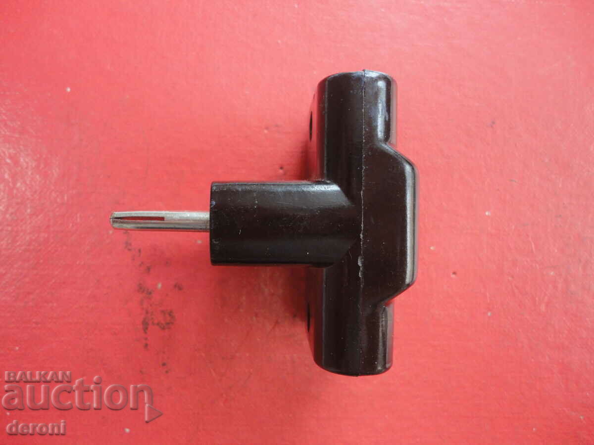 Vintage German bakelite power strip 2 plug - 5