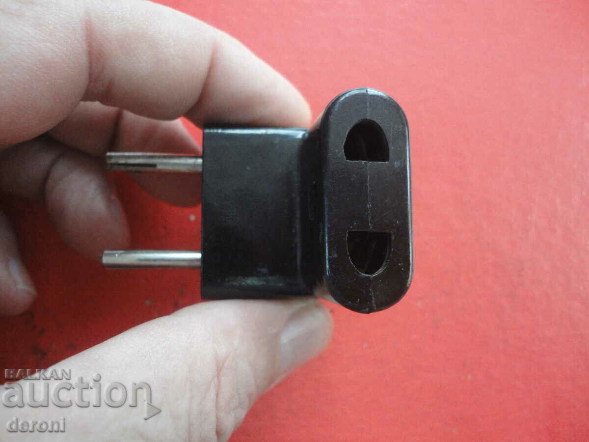 Vintage German bakelite power strip 2 plug - 6