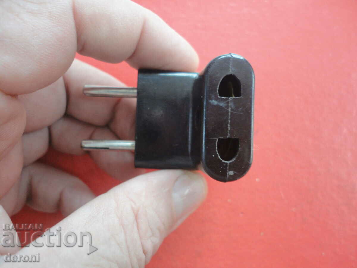 Vintage German bakelite power strip 2 plug - 7