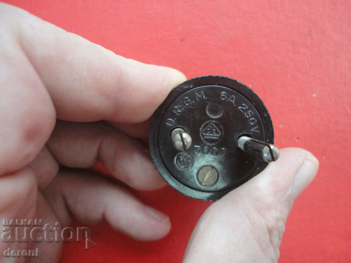 Vintage German DRGM Wehrmacht Bakelite Plug with price 30.00 BGN | € 15.34