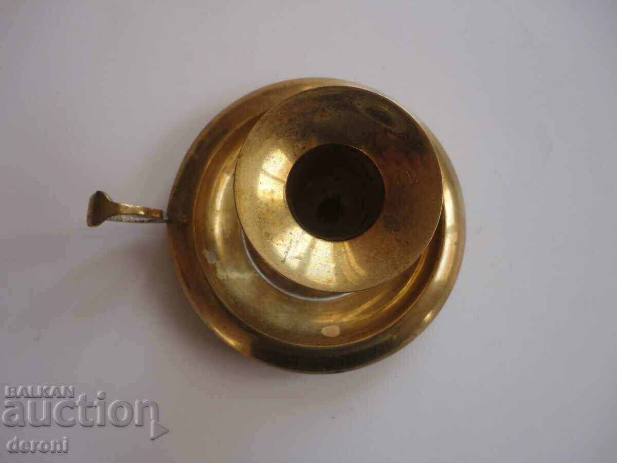 Tabletop Bronze candlestick - 5