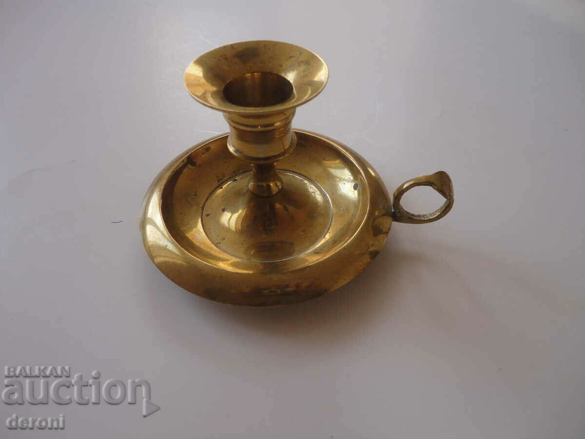 Tabletop Bronze candlestick - 7