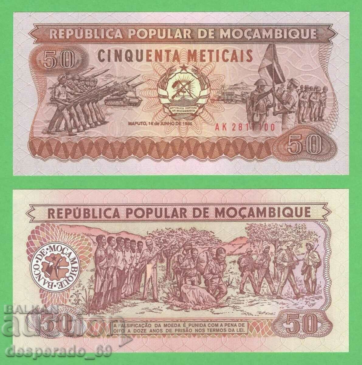 (¯`'•.¸ MOZAMBIQUE 50 meticai 1986 UNC ¸.•'´¯) (¯`'•.¸ MOZAMBIQUE 50 meticai 1986 UNC ¸.•'´¯)