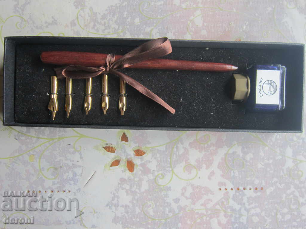 Доставка на Уникална позлатена писалка Lindauer Доставка на Уникална позлатена писалка Lindauer