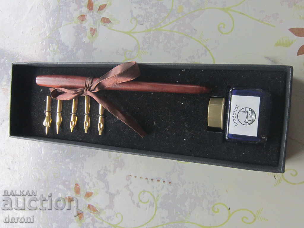 Уникална позлатена писалка Lindauer - 7 Уникална позлатена писалка Lindauer - 7