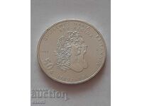 Silver, 50 Gulden coin 1988