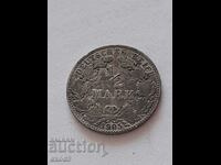 Сребро, монета 1/2 Марка 1905
