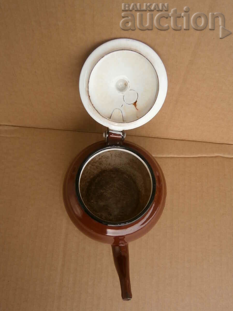 Vintage enamel teapot 50s retro mini - 6 Vintage enamel teapot 50s retro mini - 6