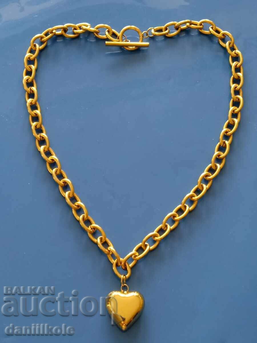 *$*Y*$* LANȚ INIMĂ FOARTE PUTERNICA AUR STILAT MINIMAL *$*Y*$* cu preț € 26.90 | 52.61 BGN *$*Y*$* LANȚ INIMĂ FOARTE PUTERNICA AUR STILAT MINIMAL *$*Y*$* cu preț € 26.90 | 52.61 BGN