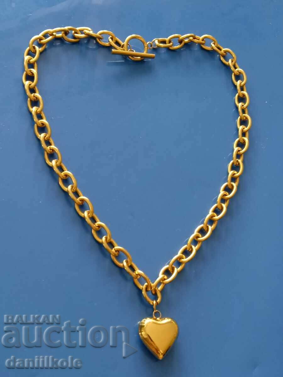 *$*Y*$* VERY STRONG HEART CHAIN GOLD STYLISH AWESOME *$*Y*$* - 6 *$*Y*$* VERY STRONG HEART CHAIN GOLD STYLISH AWESOME *$*Y*$* - 6