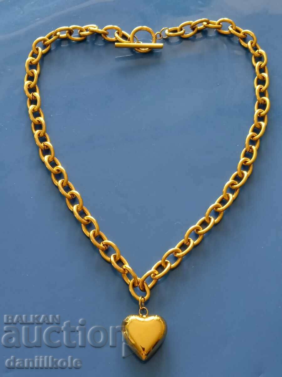 *$*Y*$* VERY STRONG HEART CHAIN GOLD STYLISH AWESOME *$*Y*$* - 7 *$*Y*$* VERY STRONG HEART CHAIN GOLD STYLISH AWESOME *$*Y*$* - 7