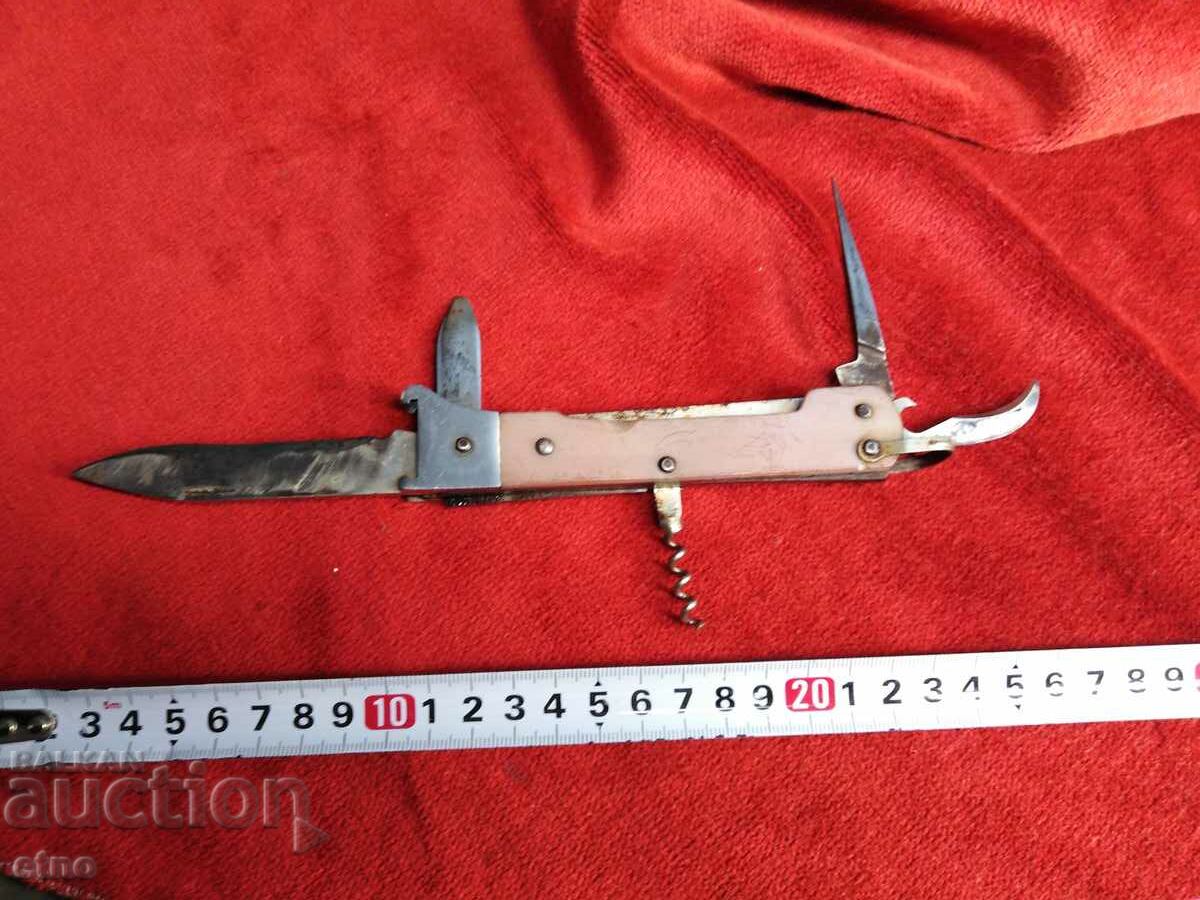 OLD USSR HUNTING KNIFE WITH FILM EXTRACTOR-12.16 CALIBER with price 20.00 BGN | € 10.23 OLD USSR HUNTING KNIFE WITH FILM EXTRACTOR-12.16 CALIBER with price 20.00 BGN | € 10.23