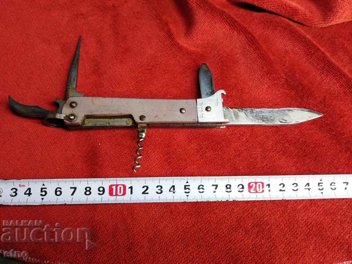 OLD USSR HUNTING KNIFE WITH FILM EXTRACTOR-12.16 CALIBER