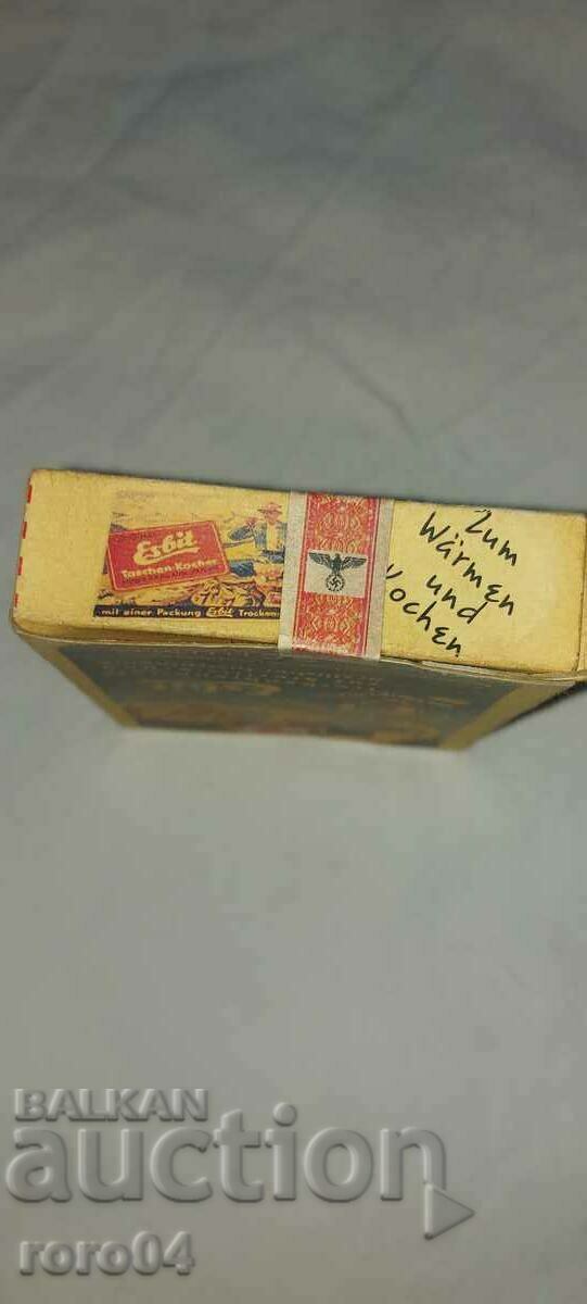 Delivery of ESBIT - DRY ALCOHOL - WWII - NEW Delivery of ESBIT - DRY ALCOHOL - WWII - NEW