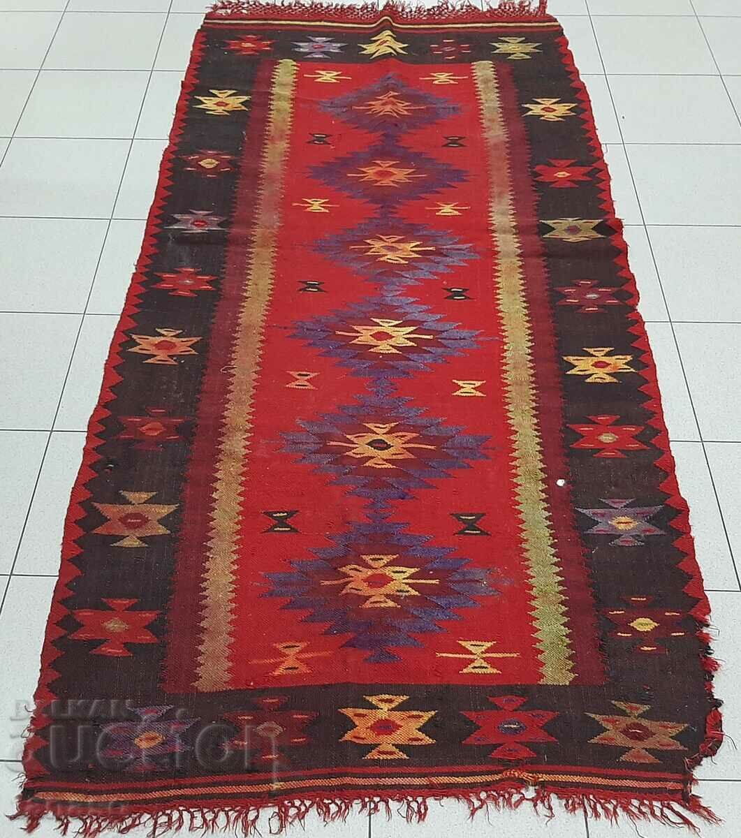 Old woven Tsypro carpet, rug 230/105 cm(1.1)