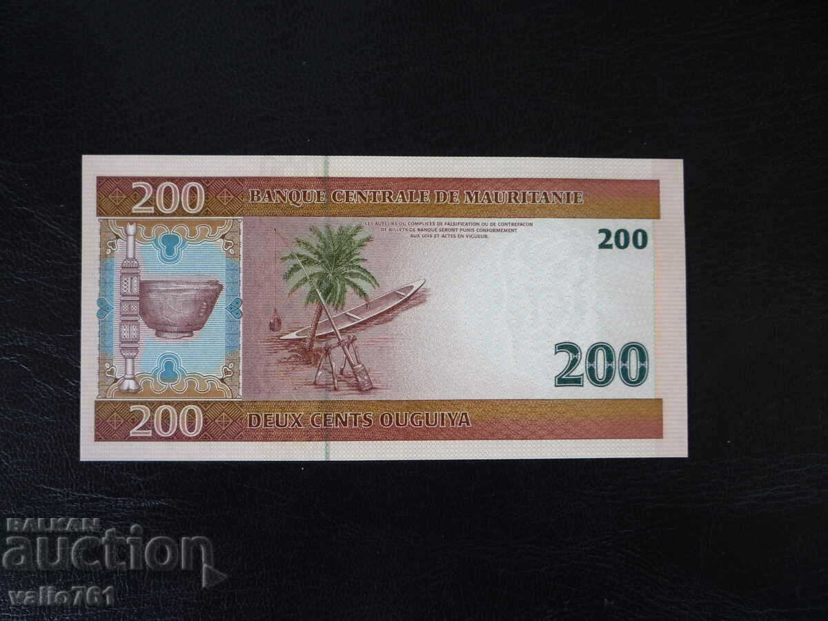 MAURITANIA 200 OGUIA 2006 NEW UNC with price 8.00 BGN | € 4.09 MAURITANIA 200 OGUIA 2006 NEW UNC with price 8.00 BGN | € 4.09