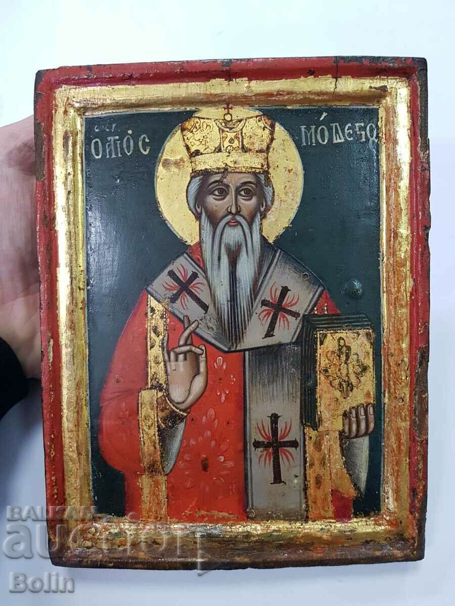 Delivery of Early domestic revival icon of St. Modest-Greece, Bulgaria Delivery of Early domestic revival icon of St. Modest-Greece, Bulgaria