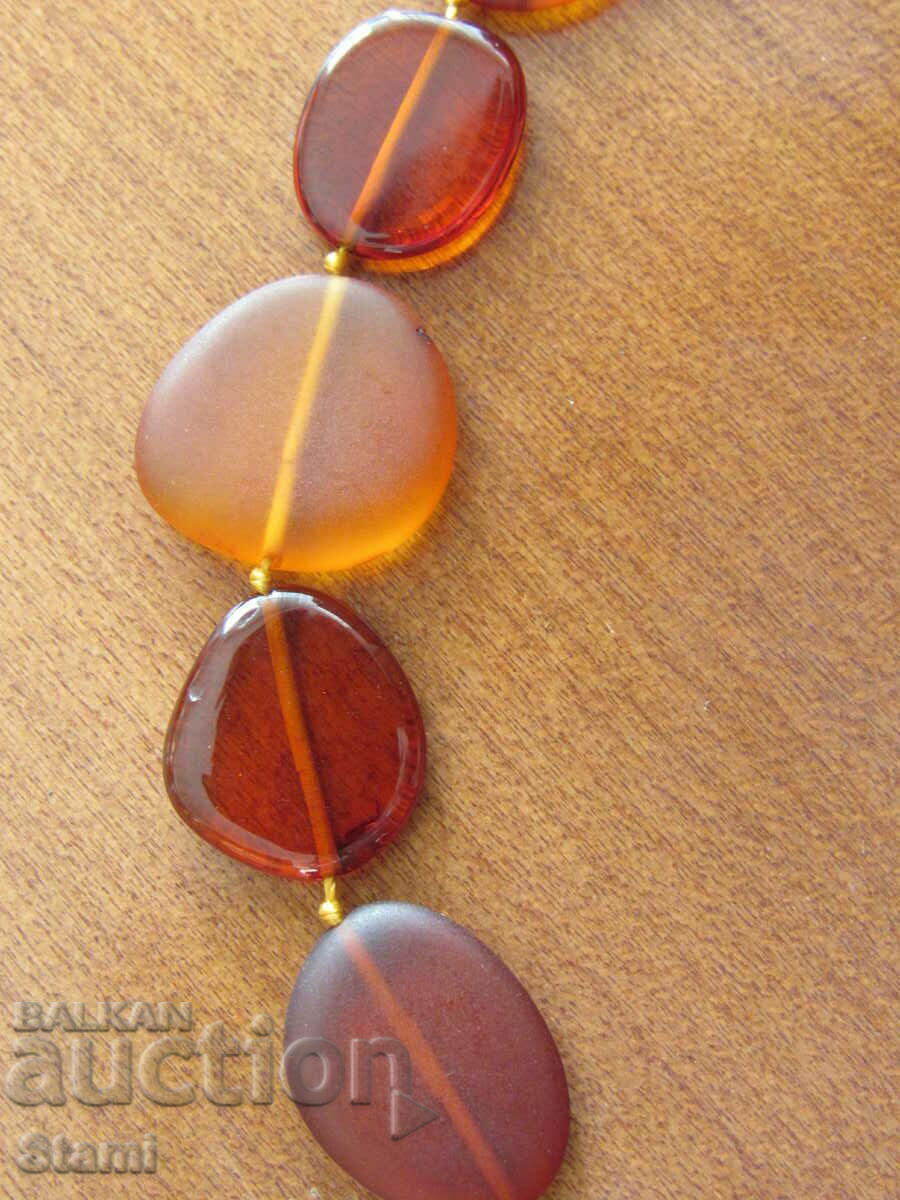 Women's oval necklace made of premium Baltic amber - 5 Women's oval necklace made of premium Baltic amber - 5