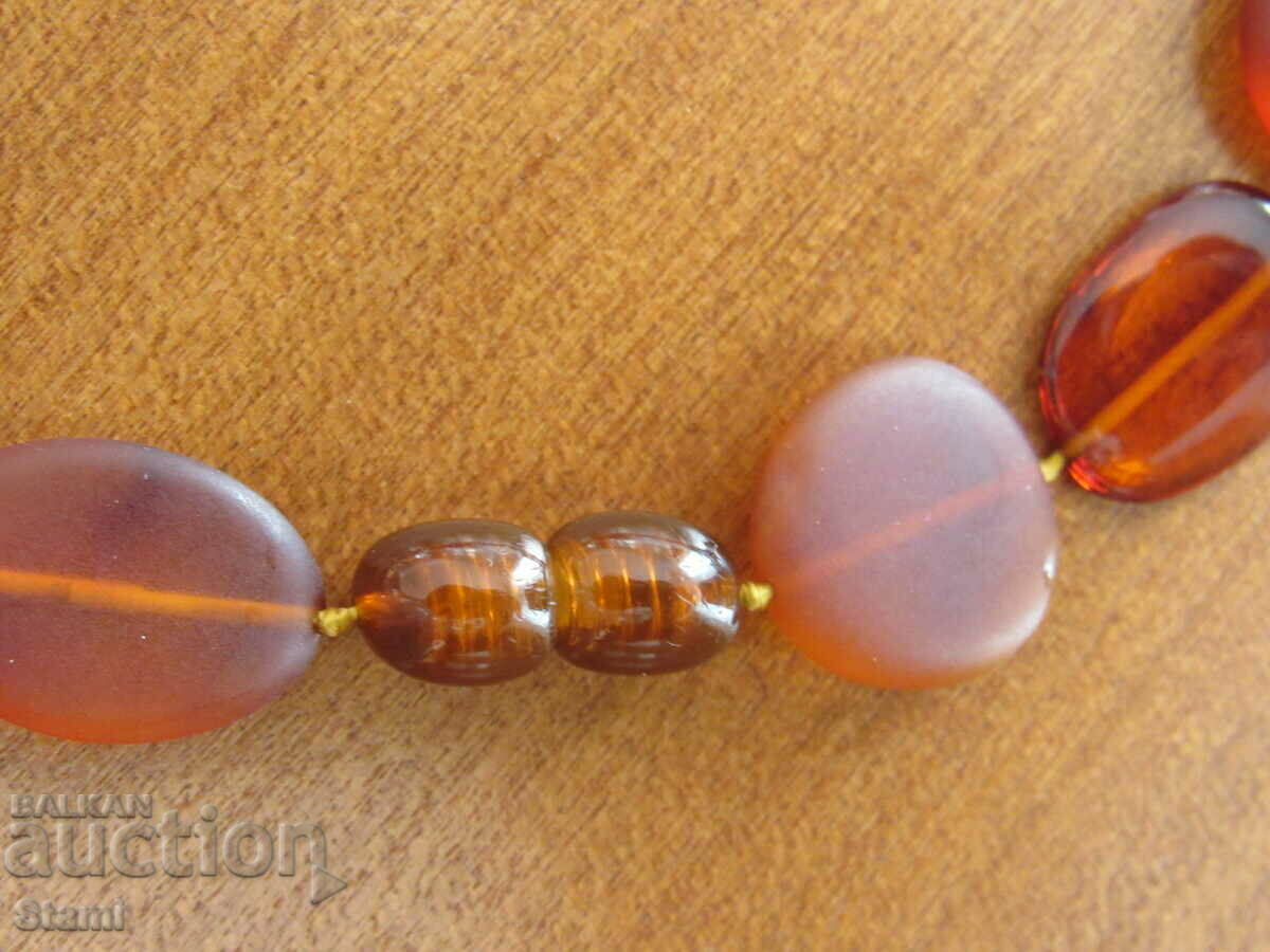 Women's oval necklace made of premium Baltic amber - 6 Women's oval necklace made of premium Baltic amber - 6
