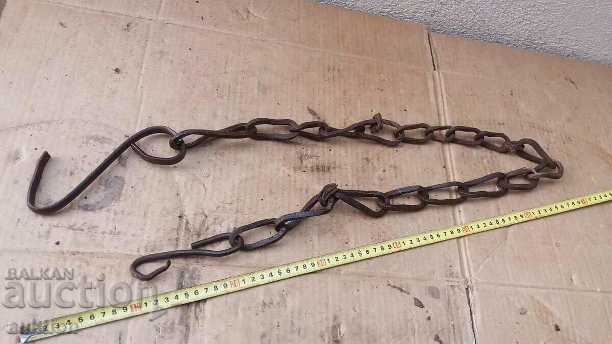Auction  WROUGHT REVIVAL CHAIN, FIREPLACE CHAIN