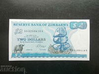 ZIMBABWE, 2 dolari, 1983, UNC