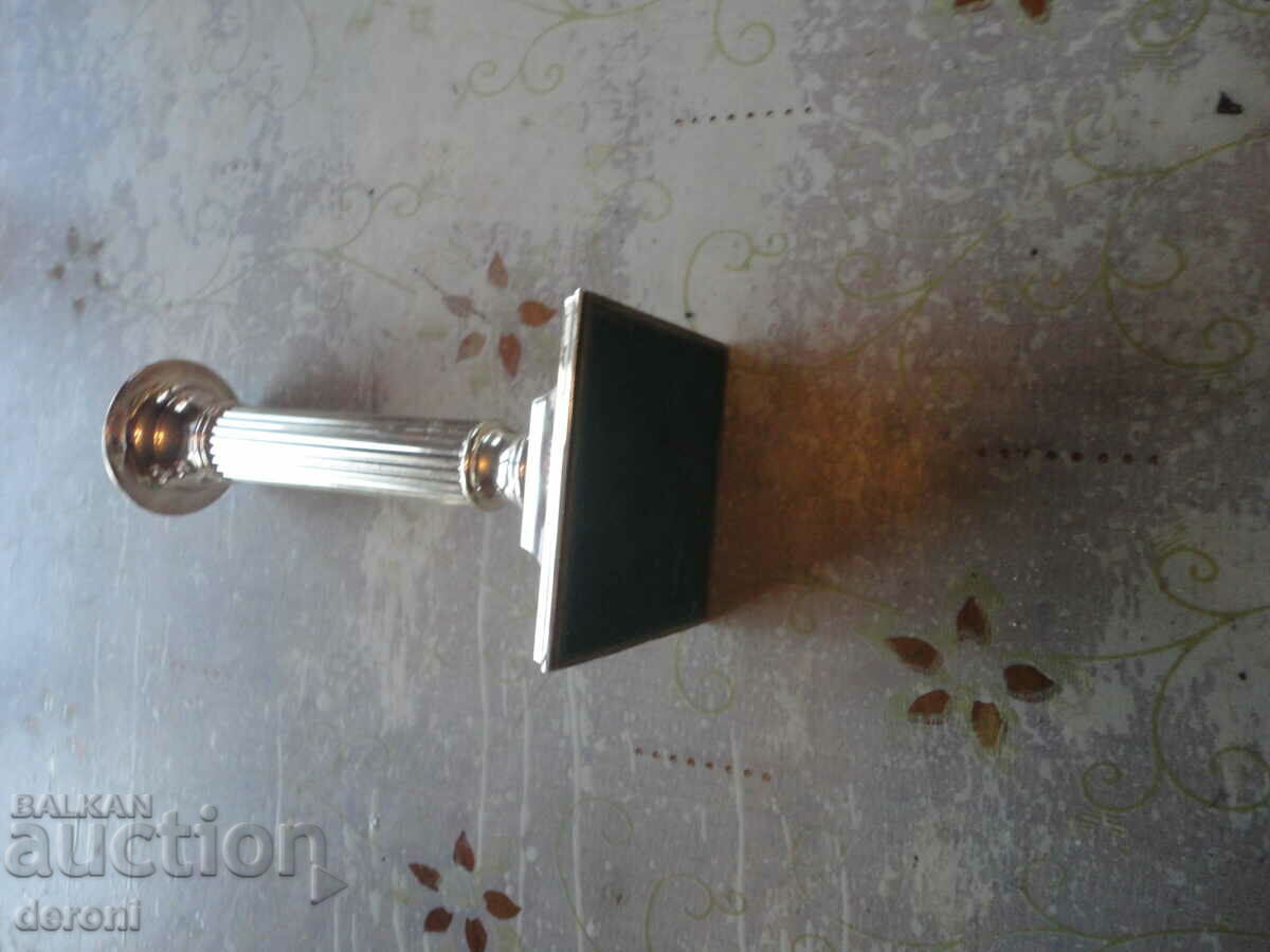 A great silver plated candle holder 2 with price 15.00 BGN | € 7.67 A great silver plated candle holder 2 with price 15.00 BGN | € 7.67