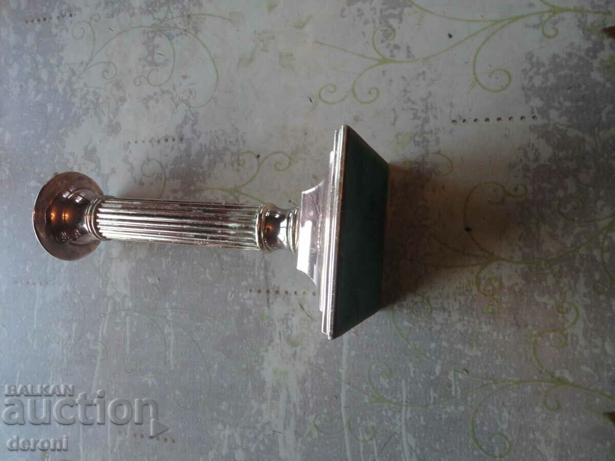 A great silver plated candle holder 3 with price 15.00 BGN | € 7.67 A great silver plated candle holder 3 with price 15.00 BGN | € 7.67