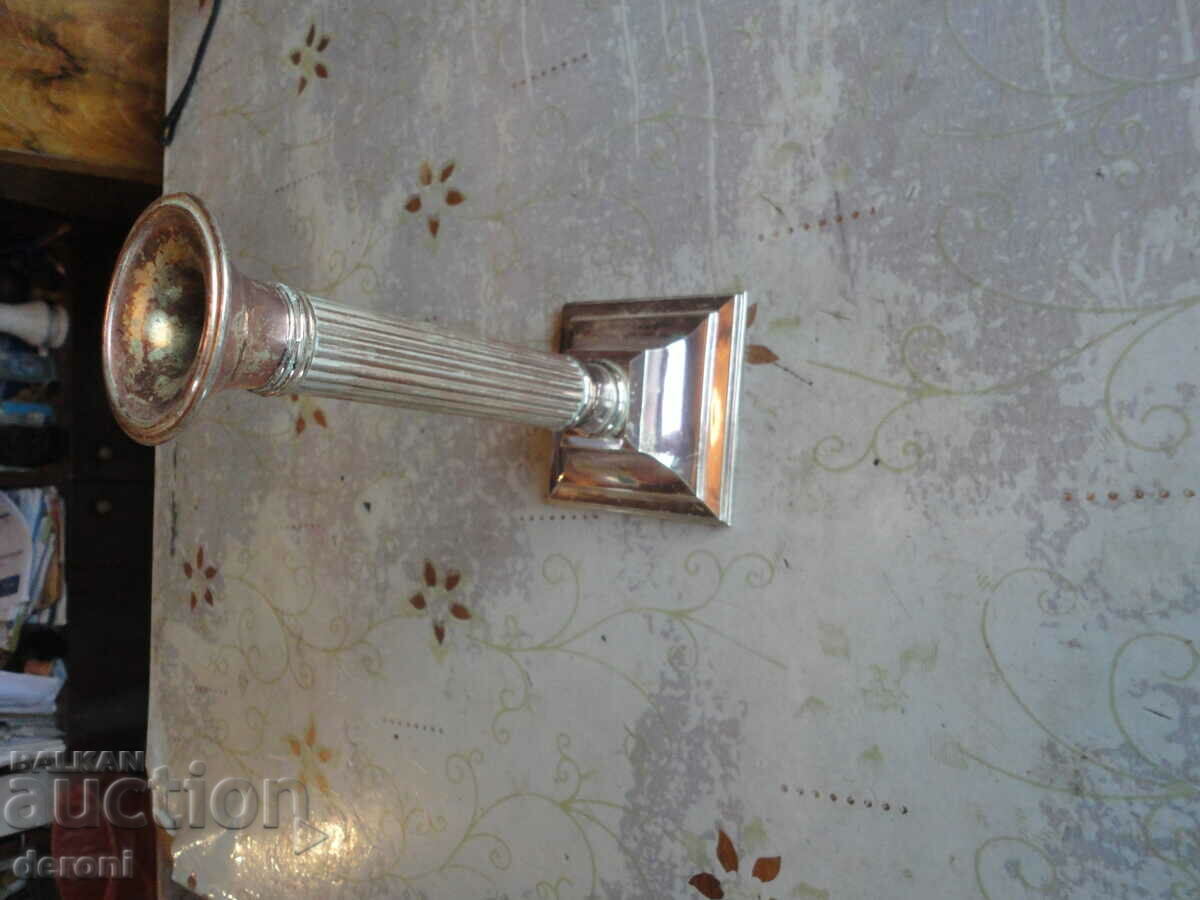 A great silver plated candle holder 4 - 5