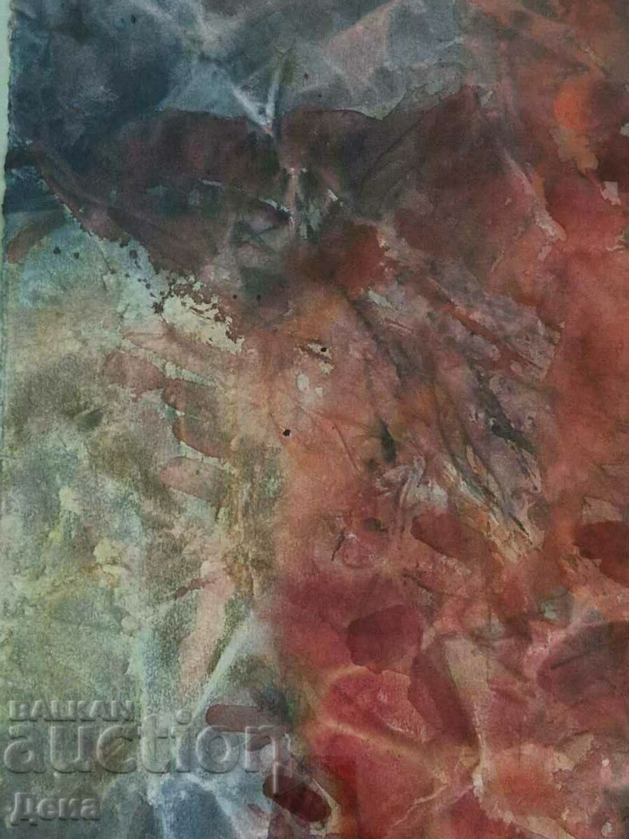 Delivery of Jordan Kiss, watercolor 1986. Delivery of Jordan Kiss, watercolor 1986.