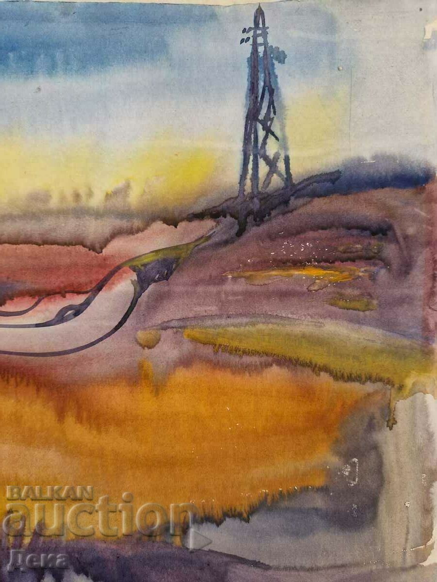 Delivery of Old master watercolor Delivery of Old master watercolor