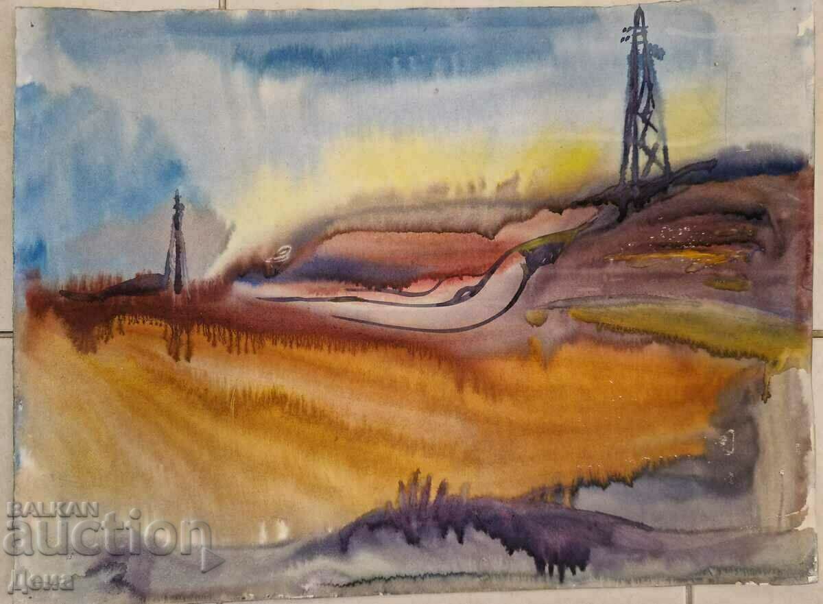 Old master watercolor Old master watercolor