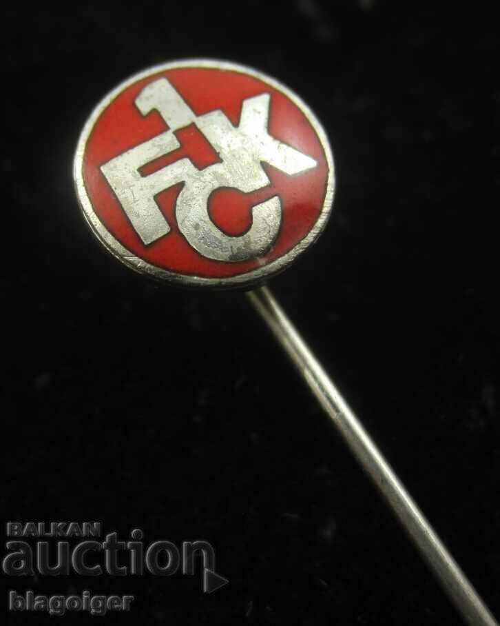 Old Soccer Badge-FC Kaiserslautern-Germany-Enamel-1960