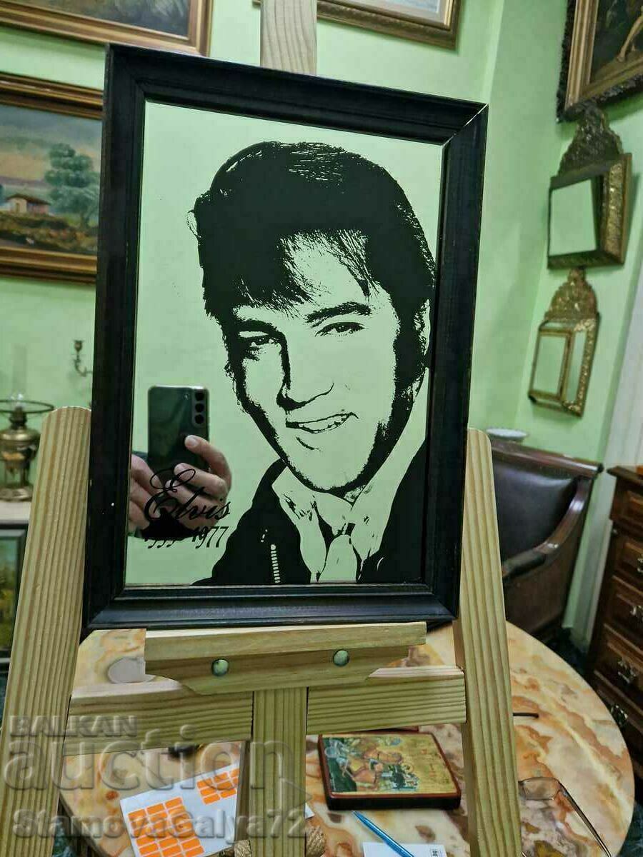 A wonderful antique collectible Elvis advertising mirror - 7 A wonderful antique collectible Elvis advertising mirror - 7