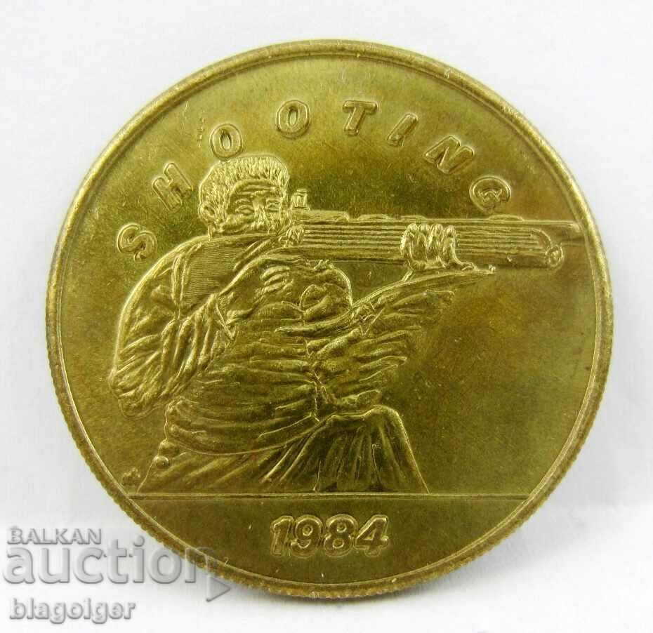 СТРЕЛБА-ЖЕТОН-ПЛАКЕТ-ОЛИМПИЙСКИ ИГРИ-ЛОС АНДЖЕЛИС-САЩ-1984 с цена € 3.32 | 6.49 лв.