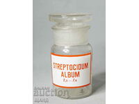 Old Glass Apothecary Bottle Pharmacy STREPTOCIDUM
