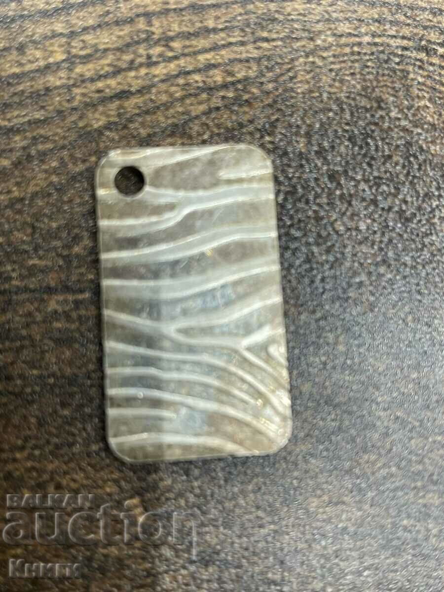 Silver bar - Zebra medallion