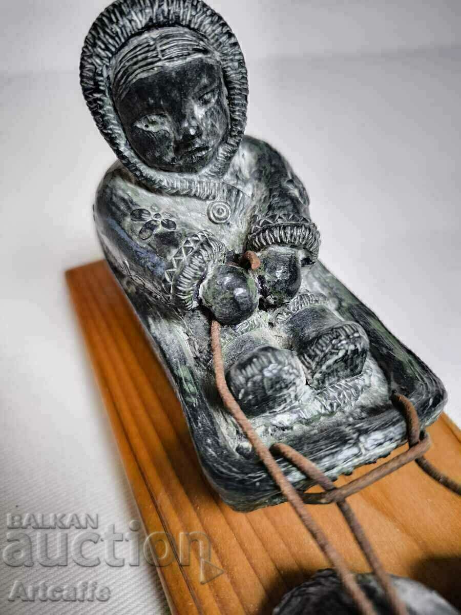 Sculptură de sanie de câini eschimosi - 6