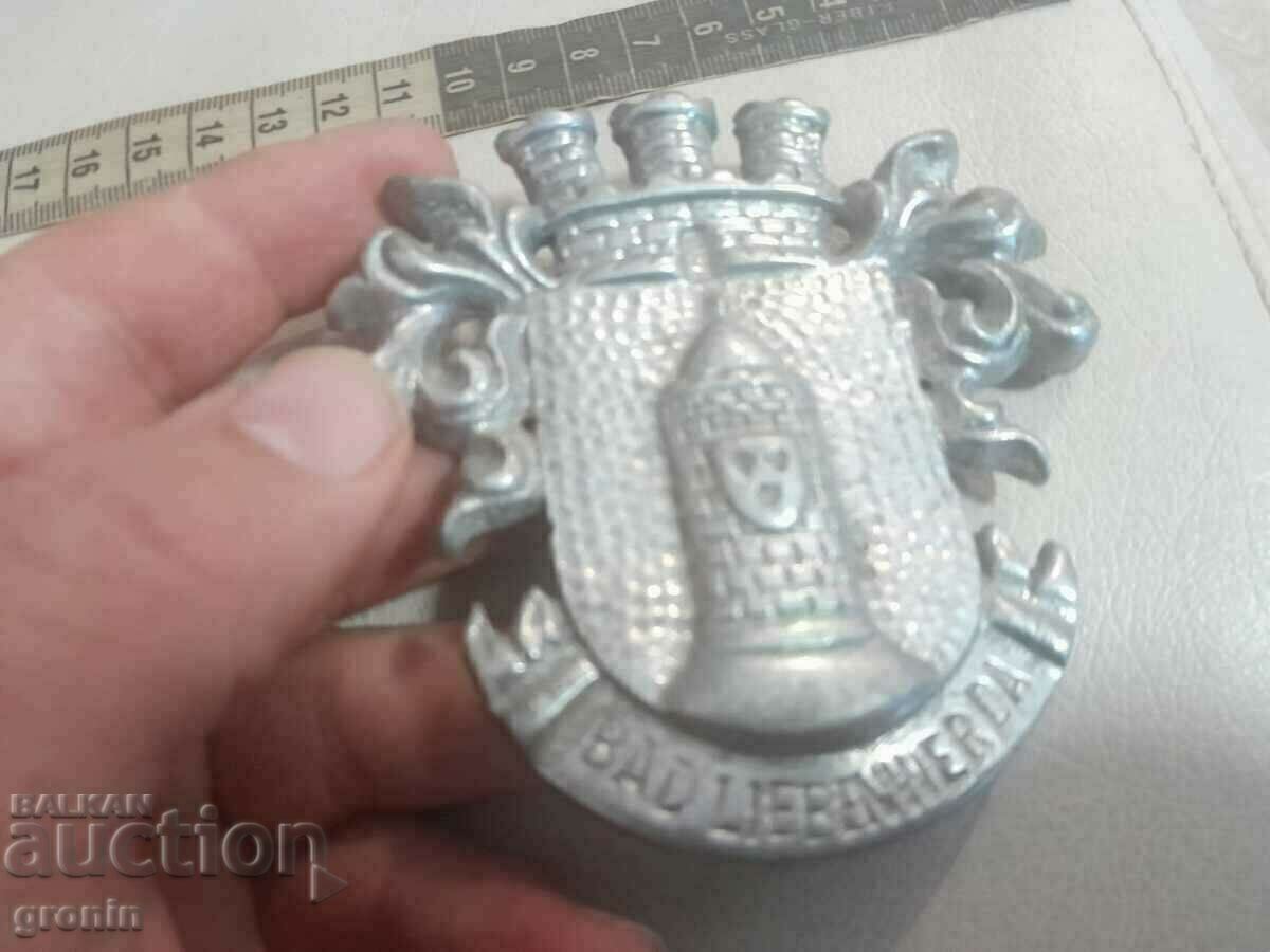 Auction Old coat of arms, fortress, tsam, pewter Auction Old coat of arms, fortress, tsam, pewter