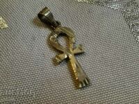 Old Cross ankh, Egypt, silver, marking