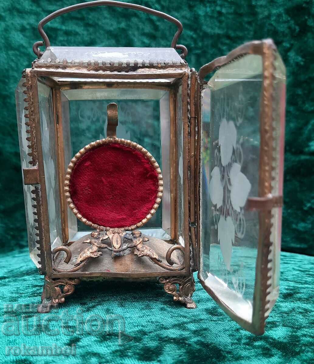 Rare French pocket watch box 19th c.