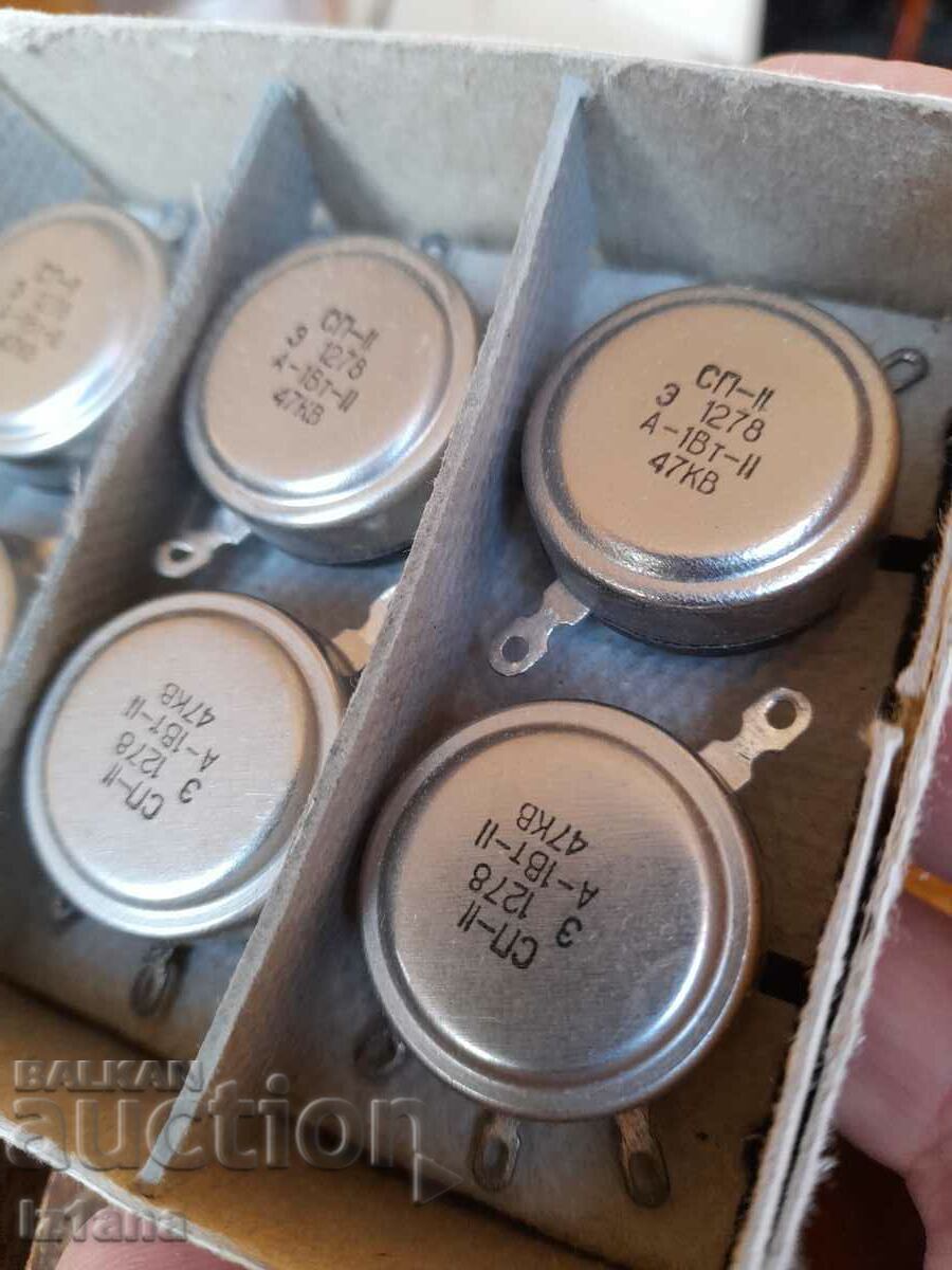 Old resistors, potentiometers SP-11 - 5 Old resistors, potentiometers SP-11 - 5