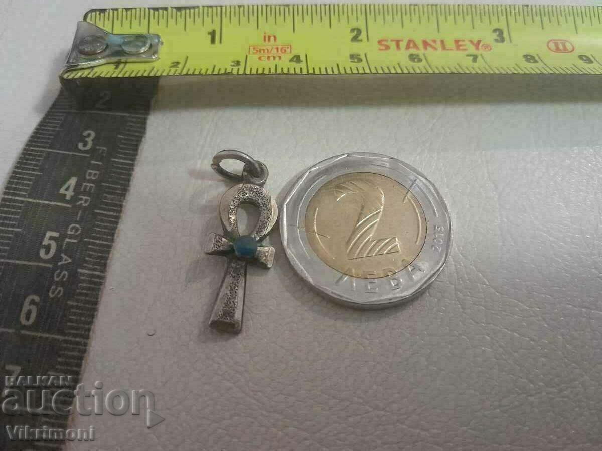 Ankh vechi, argint, email, Egipt, cruce cu preț 25.00 BGN | € 12.78 Ankh vechi, argint, email, Egipt, cruce cu preț 25.00 BGN | € 12.78